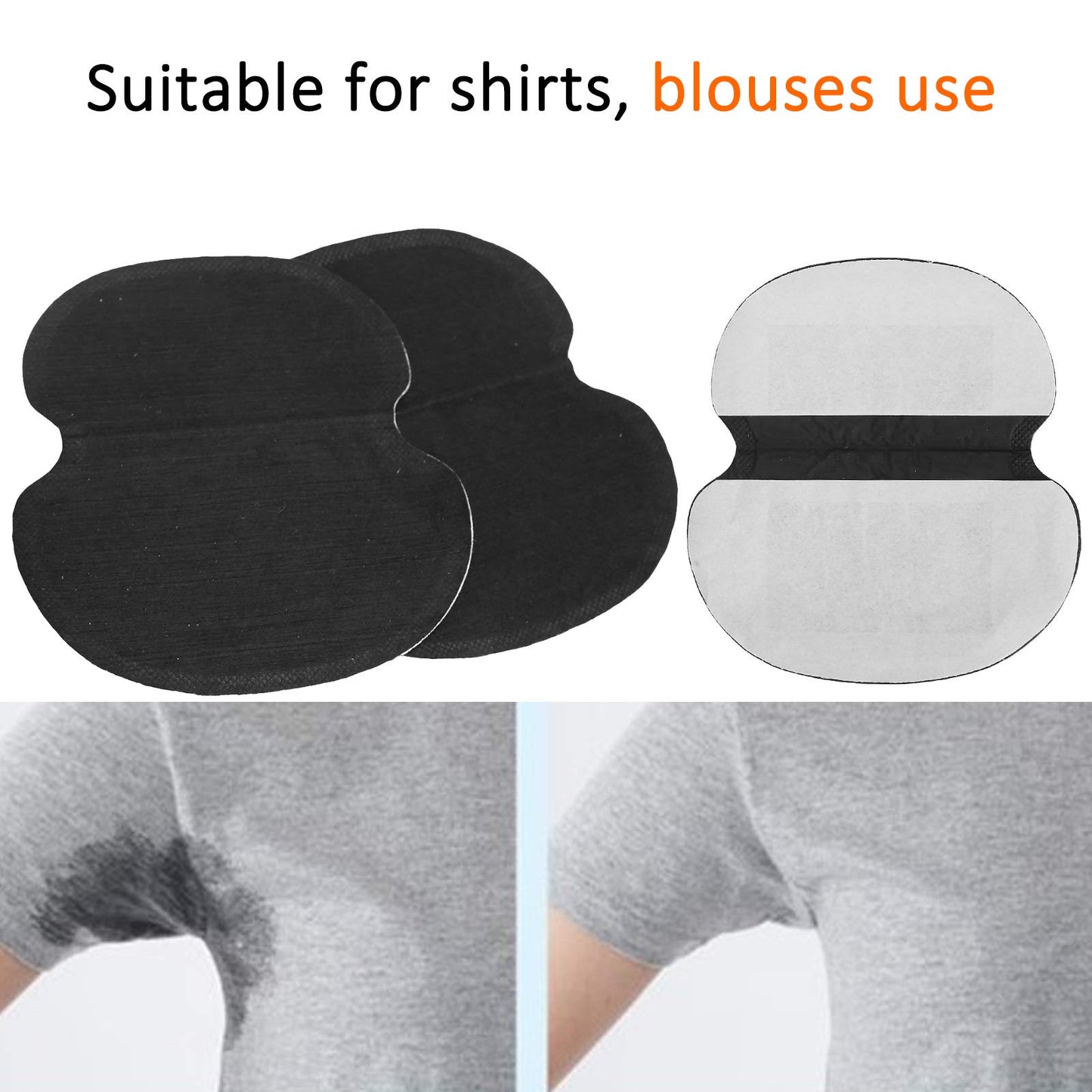 60pcs Underarm Armpit Sweat Pads Non?Woven Fabric Dress Clothing Underarm Sweat Pads, Convenient Underarm Armpit Pad Strong Adhesion Keep Clean Beauty and Personal Care Shanrya