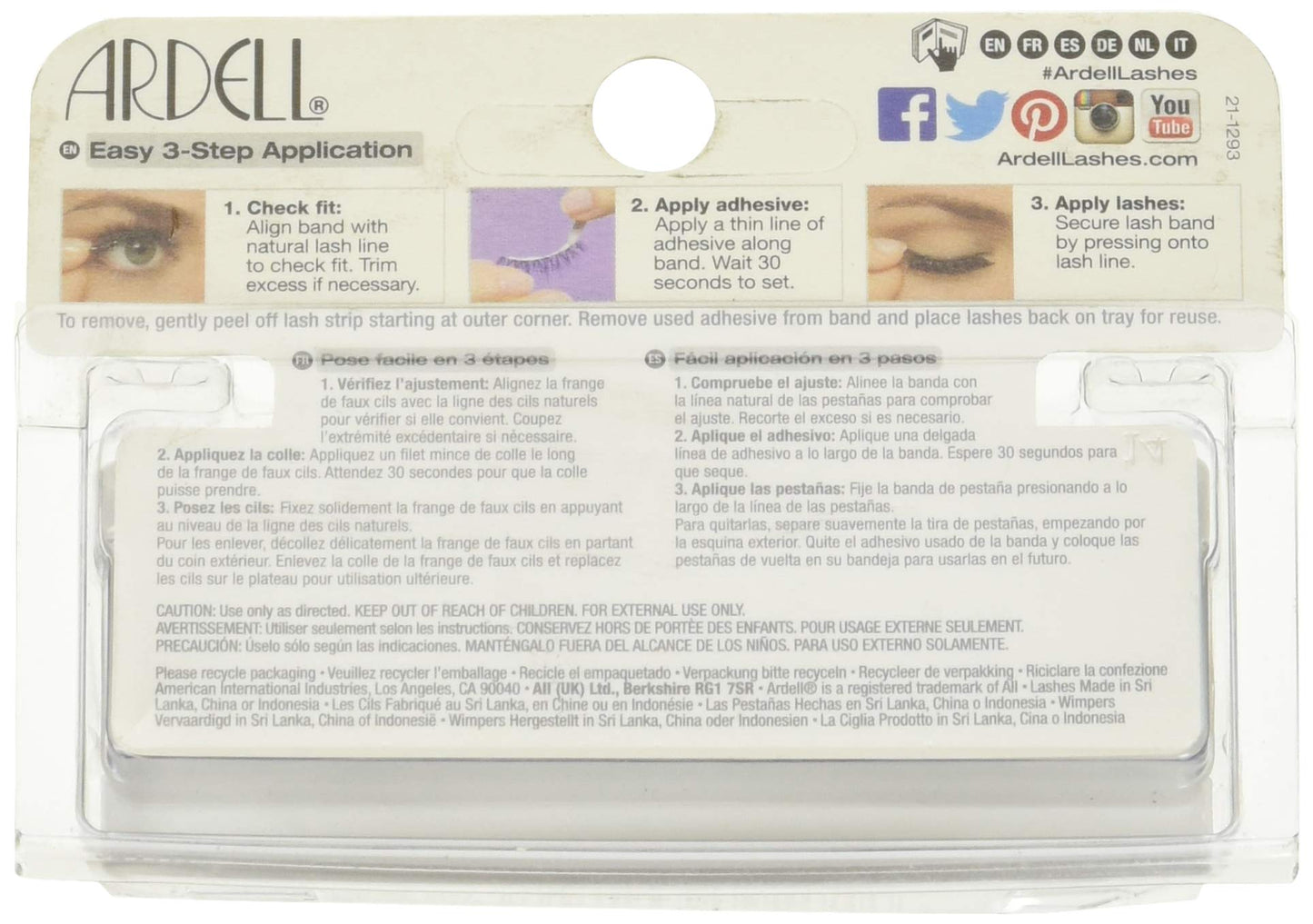 Ardell Fashion Lashes Pair - 102 Demi (Pack of 4)