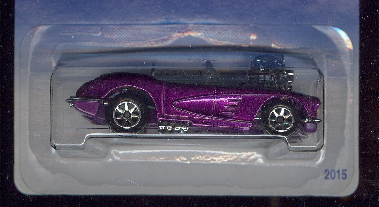 Hot Wheels 1995-3 of 12 PURPLE '58 Corvette Coupe Model Series 1:64 Scale