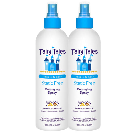 Fairy Tales Tangle Tamer Static Free Detangling Spray - Detangler Spray for Kids - Paraben Free, Sulfate Free, Gluten Free, Nut Free - 12 oz (2 pack) Beauty & Personal Care Fairy Tales