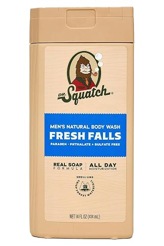Dr. Squatch Men Natural Non-Exfoliating Body Wash Fresh Falls 14 fl oz
