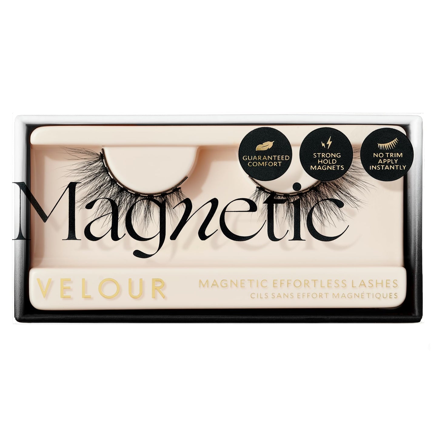 Velour Magnetic Eyelashes, Luxurious False Eyelashes, Reusable Lashes, Wear up to 30x & Vegan, All Eye Shapes, Natural Lashes, Magnetic Eyeliner not