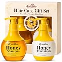 Herbishh Honey Shampoo & Conditioner Set (300 mL Each) Cleansing Shampoo for Buildup with Hydrating Conditioner for Dry & Damaged Hair, Shine