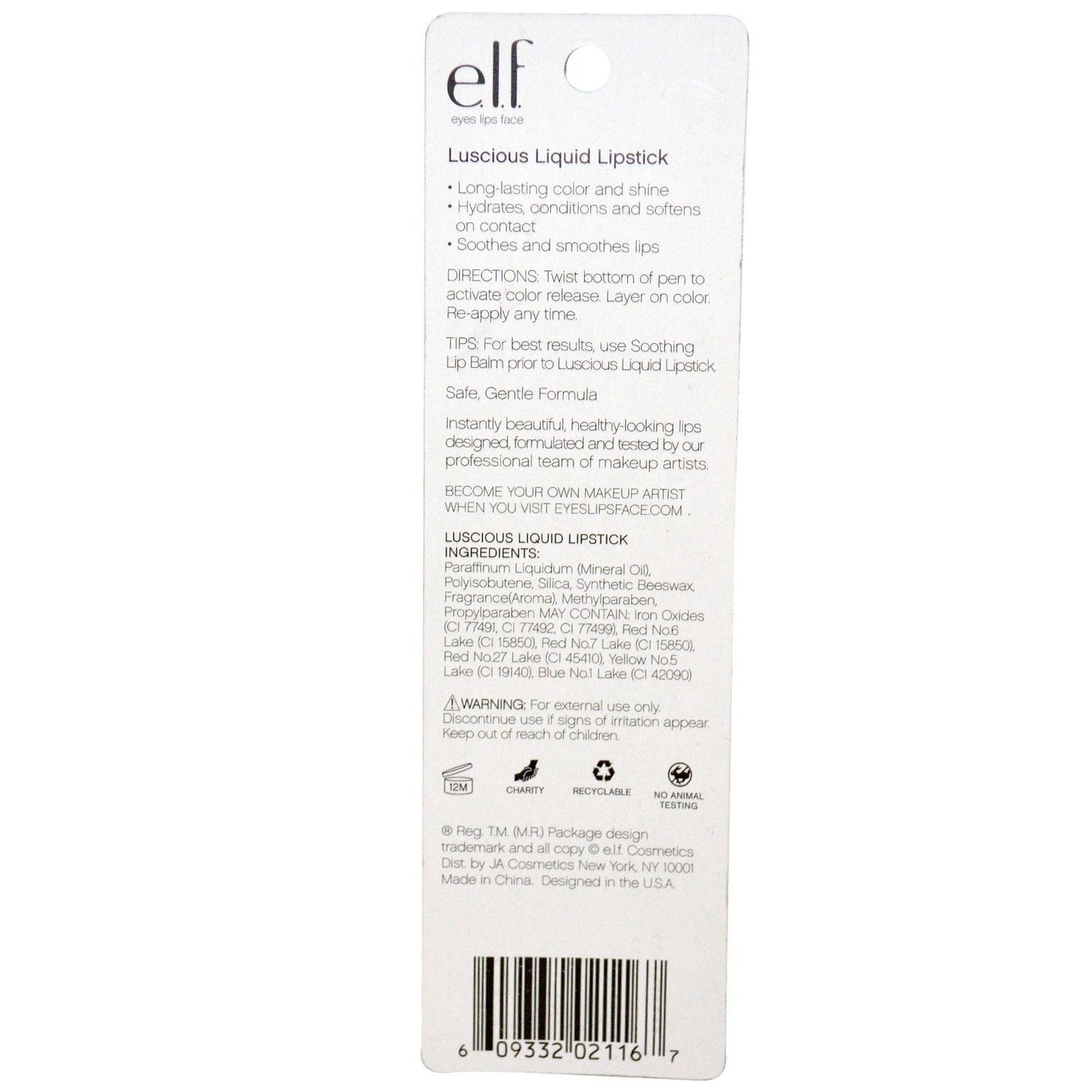 e.l.f. Cosmetics Luscious Liquid Lipstick - Brownie Points