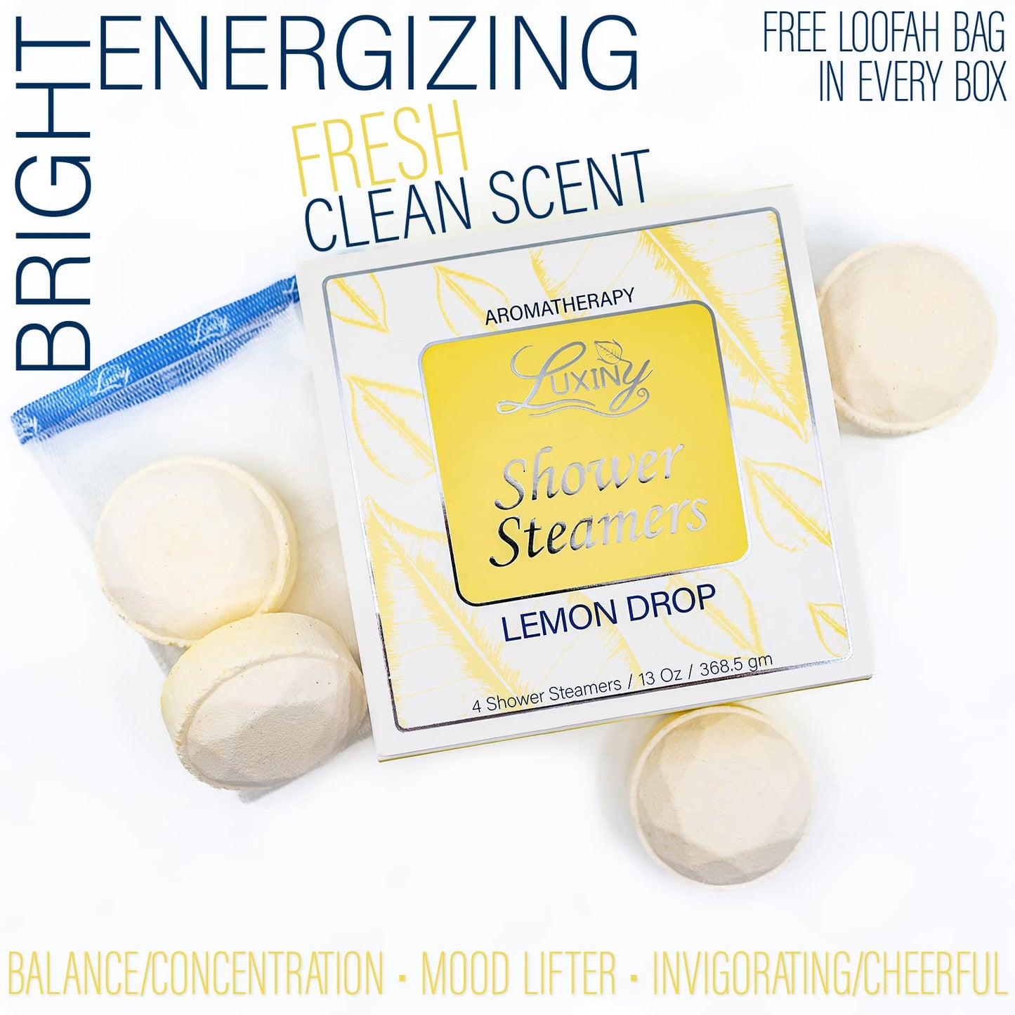 Shower Bombs Aromatherapy in Your Shower, American Made by Luxiny, Shower Steamer Tablets Melt to Release a Fragrant Vapor for Natural Stress Relief…