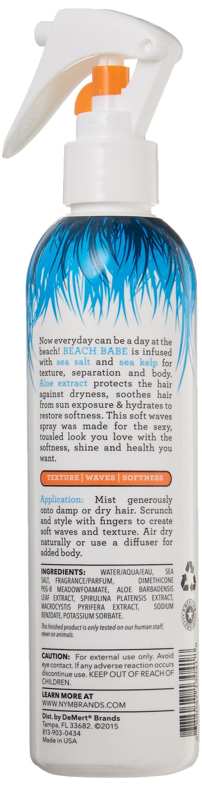 Not Your Mother's Beach Babe Soft Waves Sea Salt Spray, Tropical Banana Scent - 8 Ounce