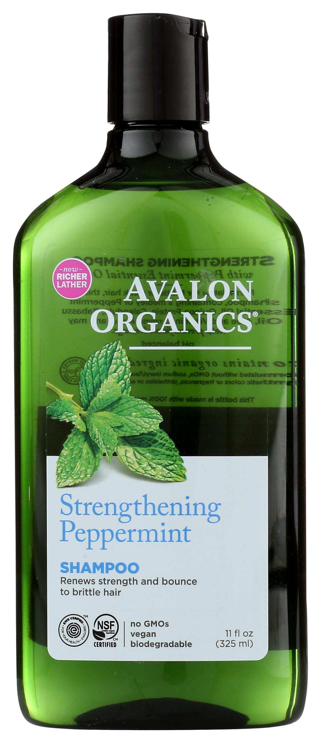 Avalon Organics Shampoo, Strengthening Peppermint, 11 Oz Beauty and Personal Care Avalon Organics Default Title