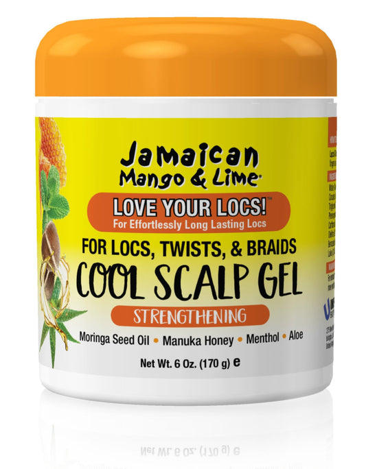 Jamaican Mango & Lime Love Your Locs Cool Scalp Gel - Strong Hold Styling Gel for Locs, Braids & Twists - Cooling, Hydrating Formula for Scalp Relief