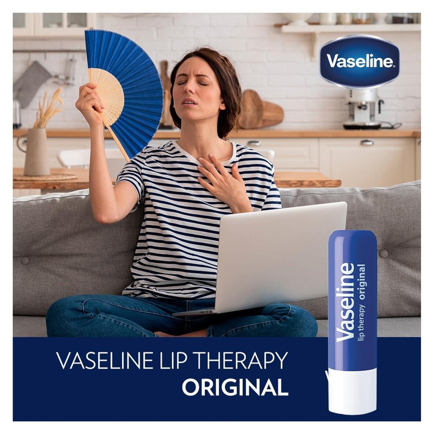 Vaseline Lip Therapy Stick, Cocoa Butter, 4.8g