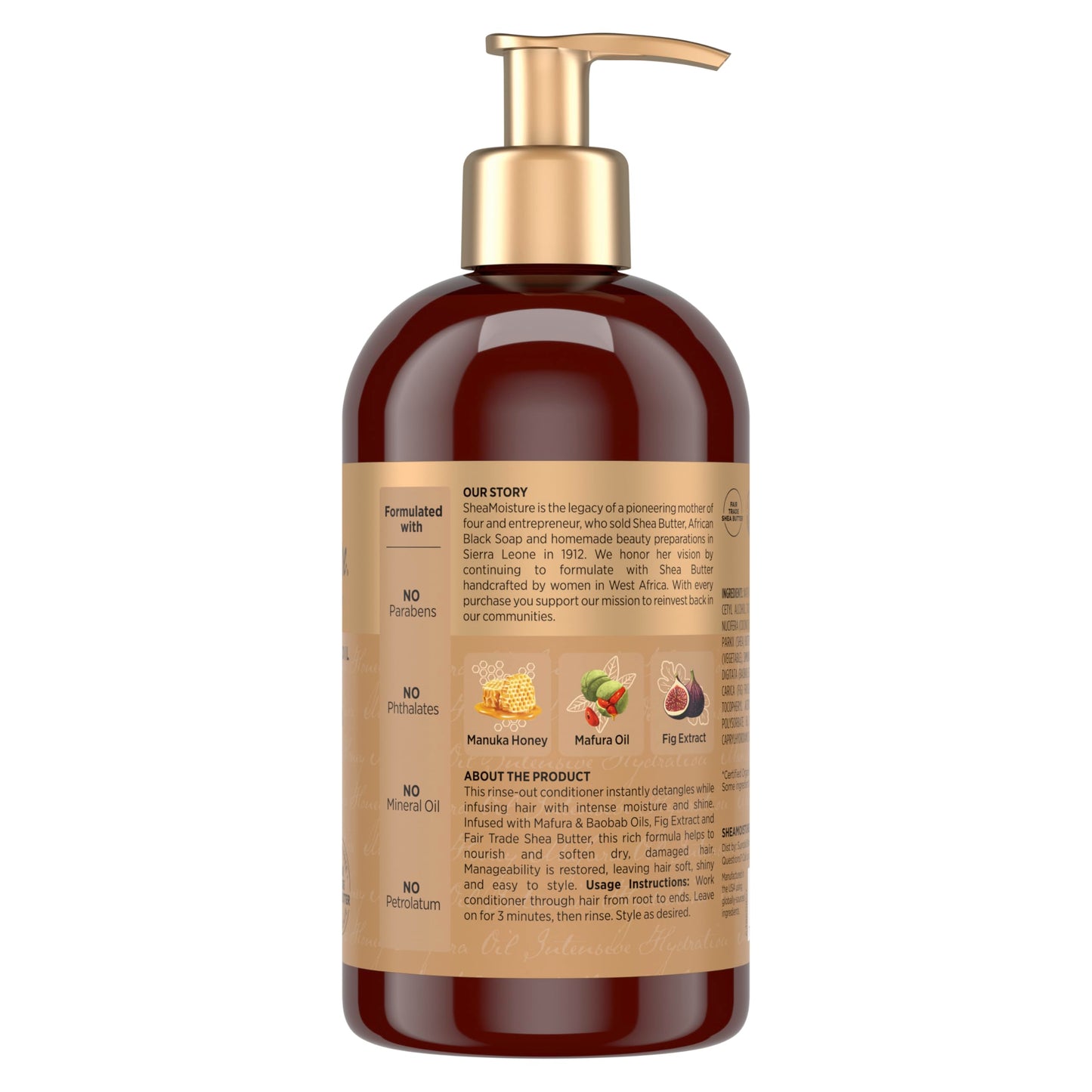 SheaMoisture Intensive Hydration Conditioner Manuka Honey and Mafura Oil for Dry, Damaged Hair Deep Moisturizing Conditioner 13 oz Beauty and Personal Care Shea Moisture