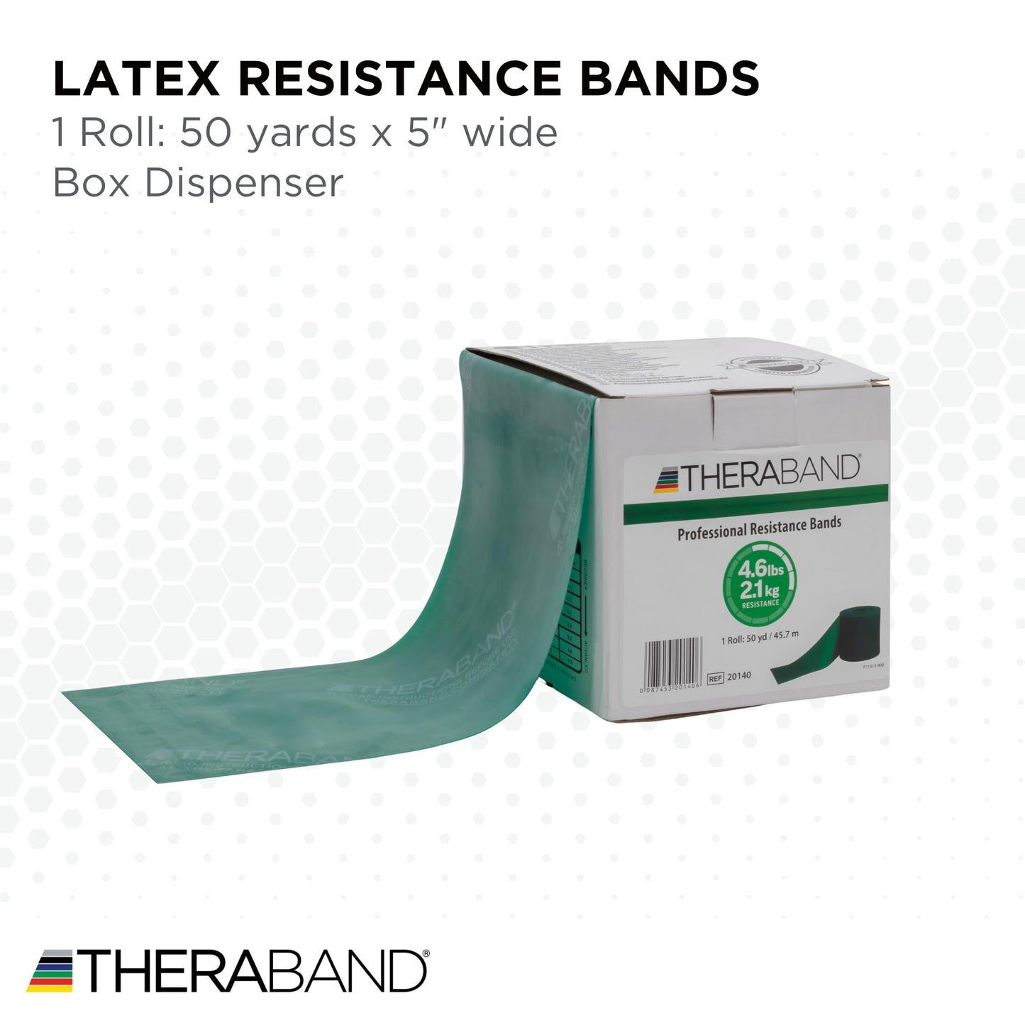 THERABAND Resistance Band, Green, Heavy, 50-Yard Roll, Latex Elastic Band for Exercise, Stretching, Physical Therapy, Yoga, Pilates, Home Workouts,…