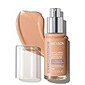 Revlon Illuminance Skin-Caring Liquid Foundation, Hyaluronic Acid, Hydrating and Nourishing Formula with Medium Coverage, 313 Light Tan, 1 fl oz