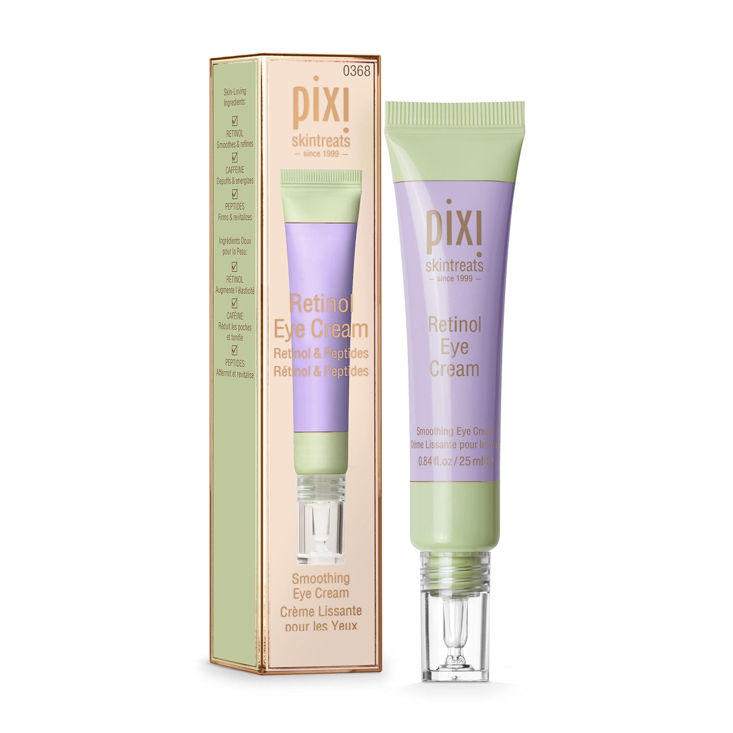 Pixi Beauty Retinol Eye Cream 25 ml | Soothing Eye Cream | Retinol Helps Smooth & Refine Delicate Eye Area | Peptides Help Minimize Fine Lines | 0.84