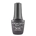 Morgan Taylor REACT Top Coat - Gelish Infused Technology for Long-Lasting Shine & Chip Resistance, No LED Light Needed, Easy Soak-Free Removal