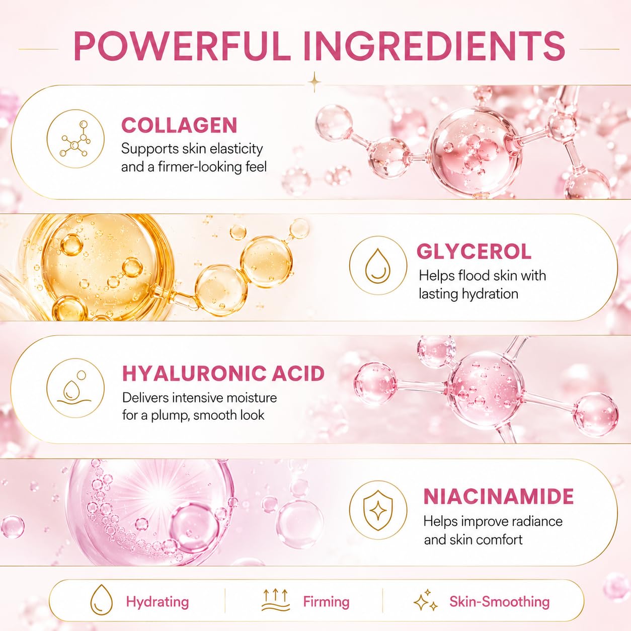 MIXAROLA Collagen Glow Up Mask 2.0, Bio Collagen Face Mask for Firming Skin Beauty and Personal Care MIXAROLA
