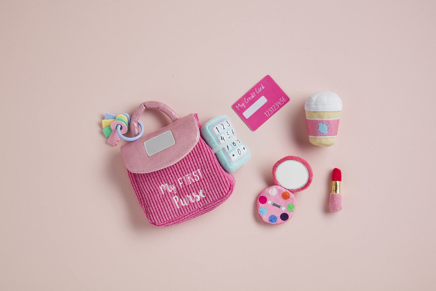 Mud Pie Children's My First Purse Plush Set