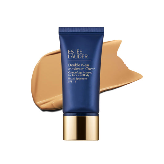 Estée Lauder Double Wear 24-Hour Maximum Cover Camouflage Foundation for Face and Body SPF 15 | Full Coverage | Tattoo Cover Up Makeup Waterproof, 1.0
