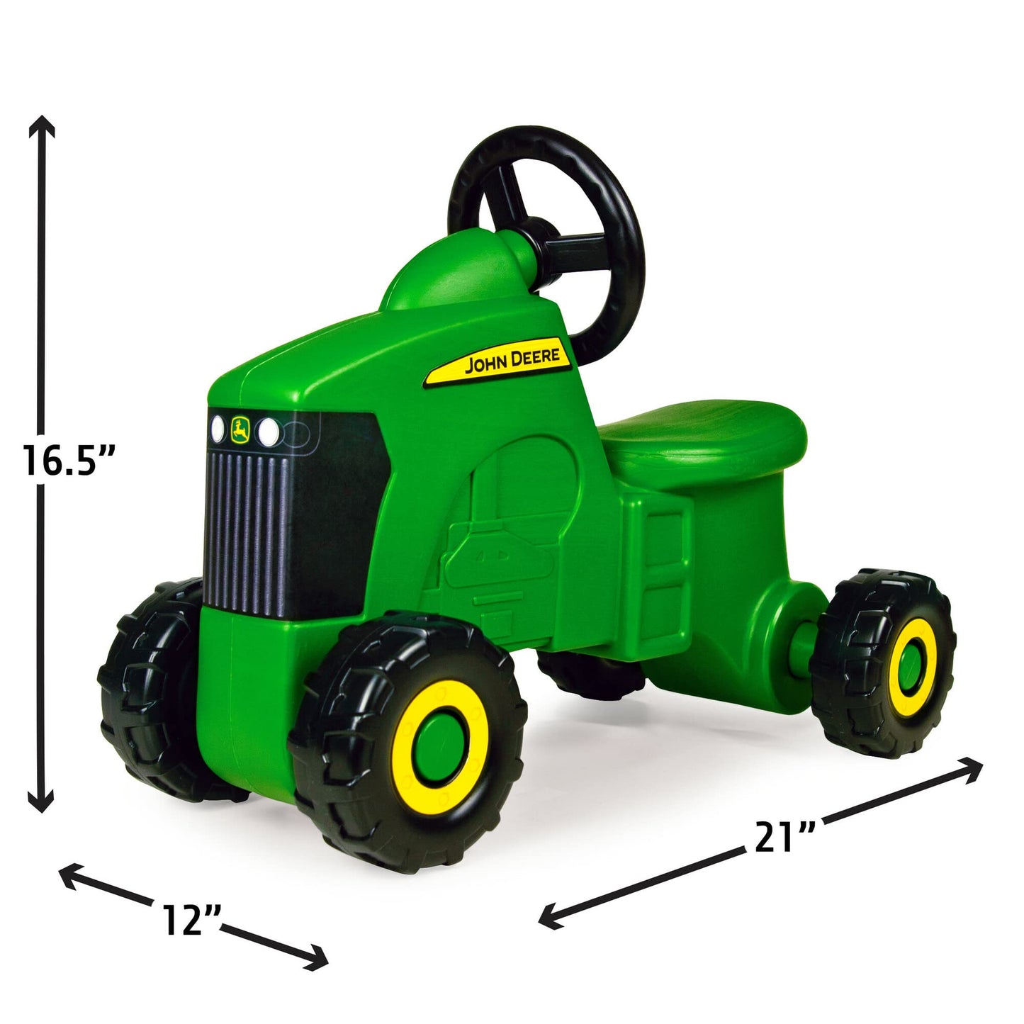 John Deere Ride On Toys Sit 'N Scoot Activity Tractor for Kids Ages 18 Months and Up, Green