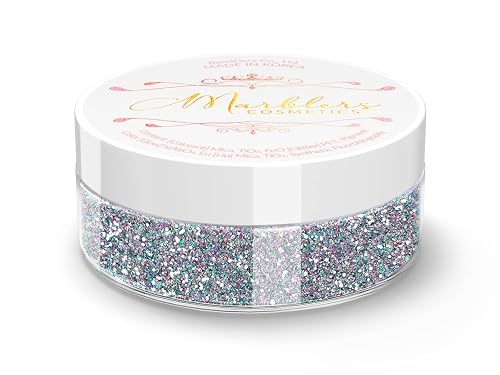 MARBLERS Holographic Face & Body Glitter [Holo Fairy Powder] 0.18oz (5g) | Chunky | Non-Toxic | Cruelty-Free | Festival, Rave & Party Makeup | Eye