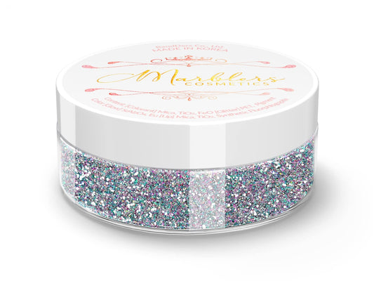 MARBLERS Holographic Face & Body Glitter [Holo Fairy Powder] 0.18oz (5g) | Chunky | Non-Toxic | Cruelty-Free | Festival, Rave & Party Makeup | Eye