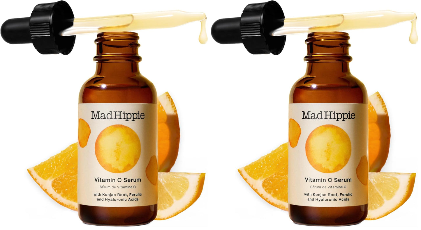 Mad Hippie Vitamin C Serum for Face - Hyaluronic Acid, Ferulic Acid & Vitamin E, Anti-Aging, Glow Up Essentials, Cruelty-Free Skin Care, 1.02 Oz (Pack Beauty and Personal Care Mad Hippie Default Title