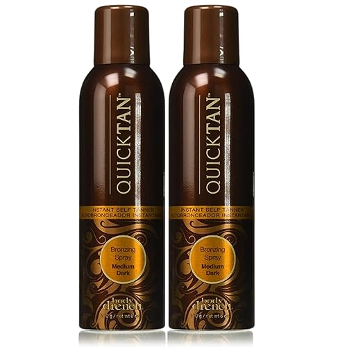 Body Drench Quicktan Quick Tan Bronzing Spray Medium Dark (The Perfect Ultra Bronzing Self-tanner a Fast-drying Formula) - Size 6 Oz / 170g (Pack