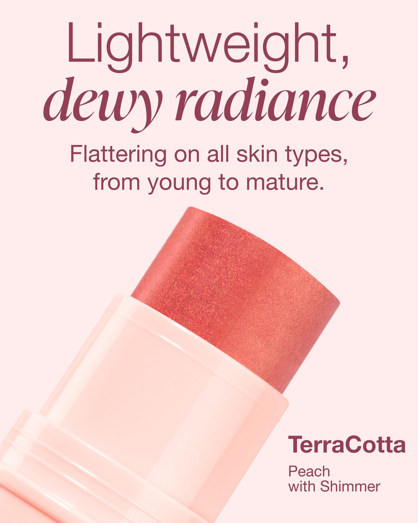 Mineral Fusion 3-in-1 Color Stick - Hydrating Tinted Cream Blush for Cheeks, Lip and Eye - Natural Multi Use Makeup (Terra Cotta)
