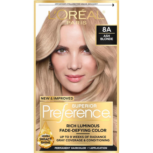 L’Oreal ParisPref Haircol 8a Size 1ct Preference Hair Color Ash Blonde #8a