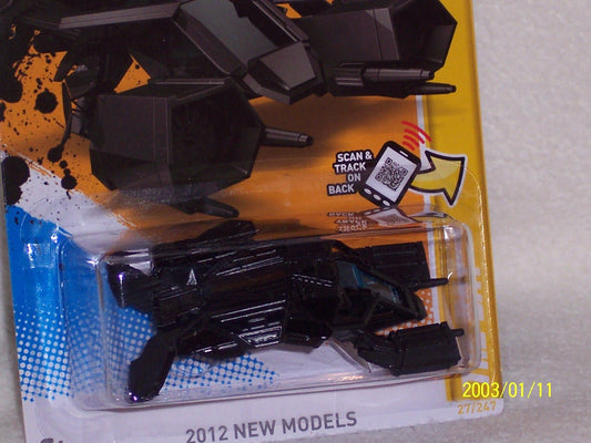 2012 RELEASE HOT WHEELS BATMAN THE DARK KNIGHT RISES NEW MODELS SERIES THE BAT DIE-CAST, BATMAN THE BAT TOY
