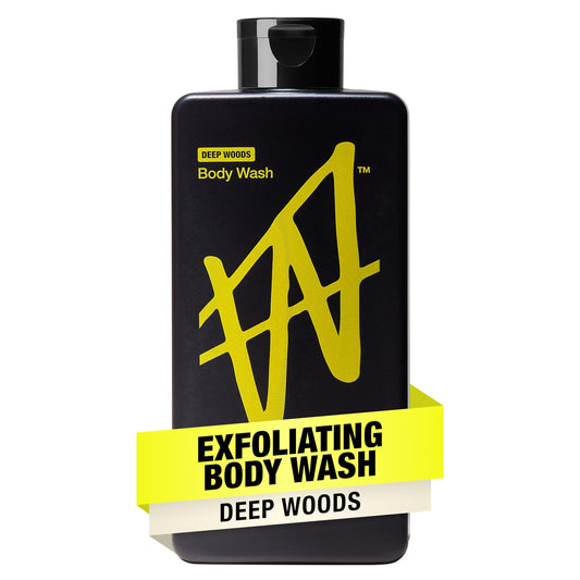 W By Jake Paul Body Wash for Men, Exfoliating Shower Gel with Jojoba Oil, Deep Clean Hydrating Mens Bodywash, Deep Woods Scent, 18 fl oz Beauty & Personal Care W