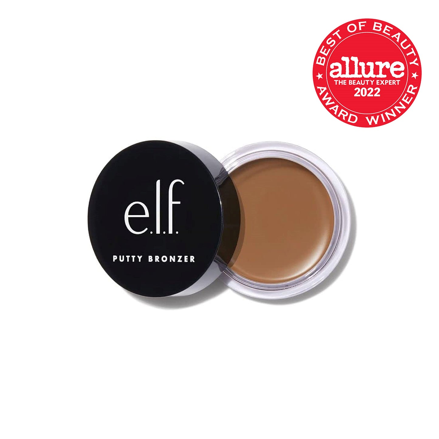 e.l.f. Putty Bronzer, Creamy & Highly Pigmented Formula, Creates a Long-Lasting Bronzed Glow, Infused with Argan Oil & Vitamin E, Golden Daze, 0.35 Oz