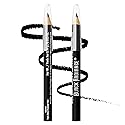 Black Radiance Twin Pack Eyeliner Pencil, Creamy Dual-Purpose Formula for Eyes & Brows, Intense Black Pigments, Long-Lasting Definition - Truly Black