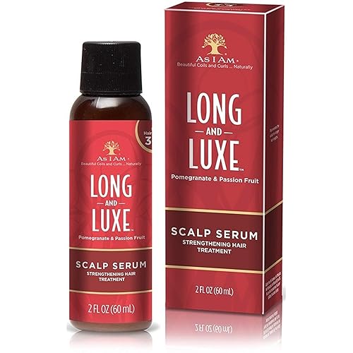 As I Am Long and Luxe Scalp Serum - 2 Ounce - Strengthening Nano Treatment - Enriched with Biotin, Aloe Vera, and Saw Palmetto