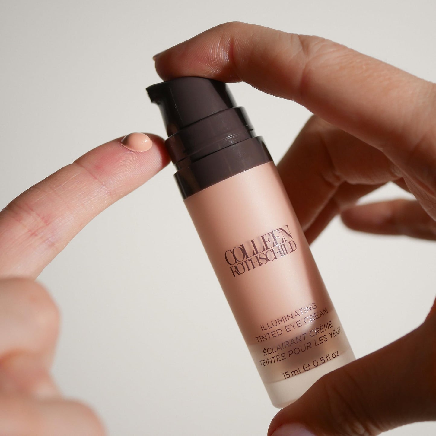 COLLEEN ROTHSCHILD Illuminating Tinted Eye Cream | Instant Brightening Effect | Nourishes & Targets Dark Circles | With Hyaluronic Acid, Caffeine