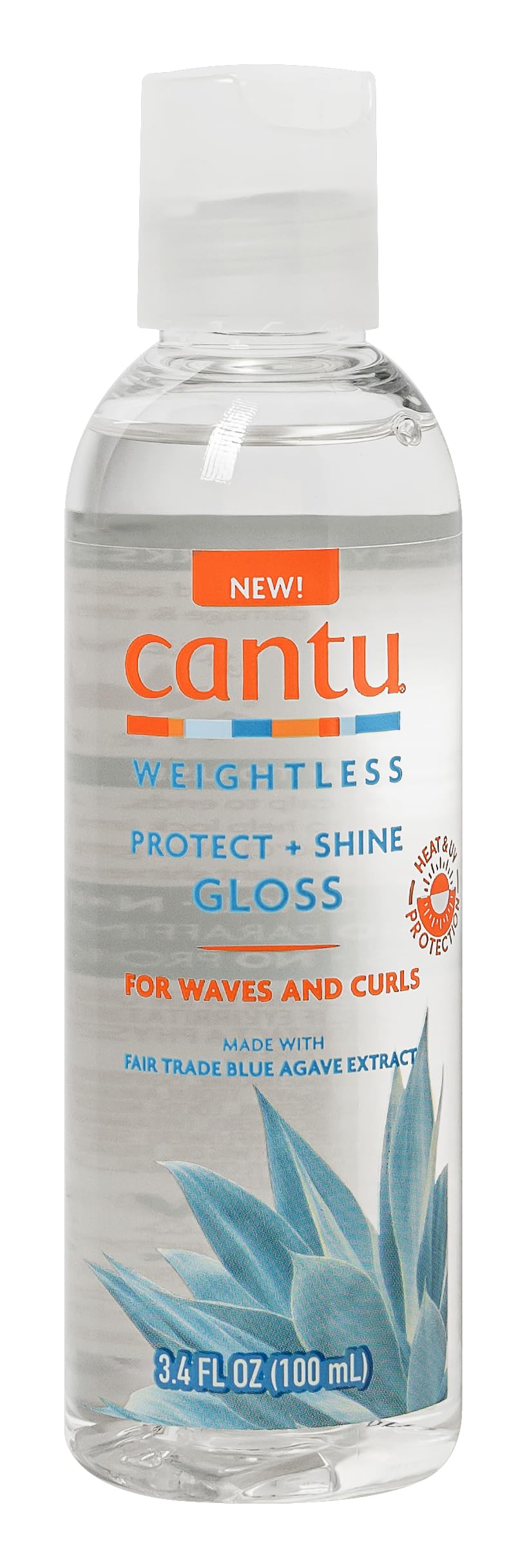 Cantu Weightless Protect + Shine Gloss, 3.4 Fl Oz (100ml)