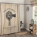 Pine Valley Quilts Valley Farms Windmill Shower Curtain 72 x 72 Faith, Family & Farming