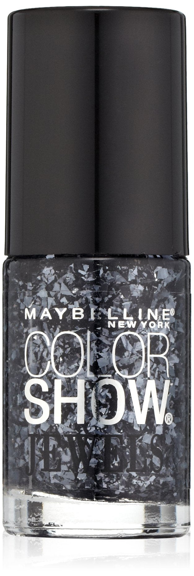 Maybelline New York Color Show Jewels Nail Lacquer Top Coat, Gleaming Graphite, 0.23 Fluid Ounce Beauty & Personal Care MAYBELLINE