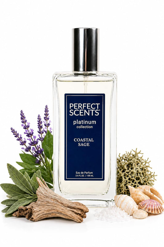 Perfect Scents Fragrances | Inspired by Jo Malone’s Wood Sage & Sea Salt | Platinum Collection | Coastal Sage | Unisex Eau de Parfum | Paraben Beauty & Personal Care Instyle Fragrances