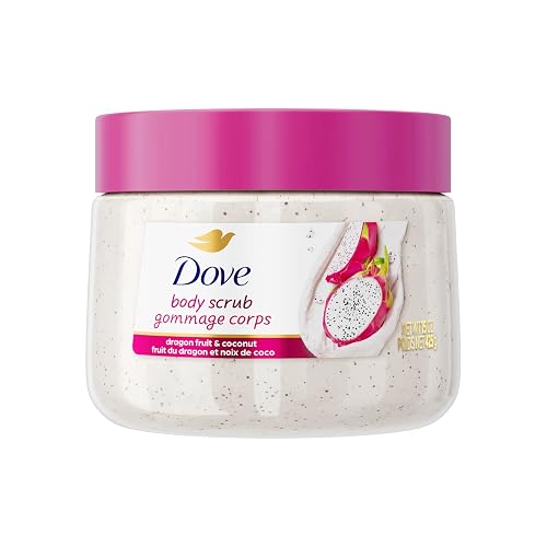 Dove Body Scrub Dragon Fruit & Coconut Cream Body Scrub Exfoliates and Deeply Nourishes for Smooth, Radiant Skin 15 oz Beauty & Personal Care Dove