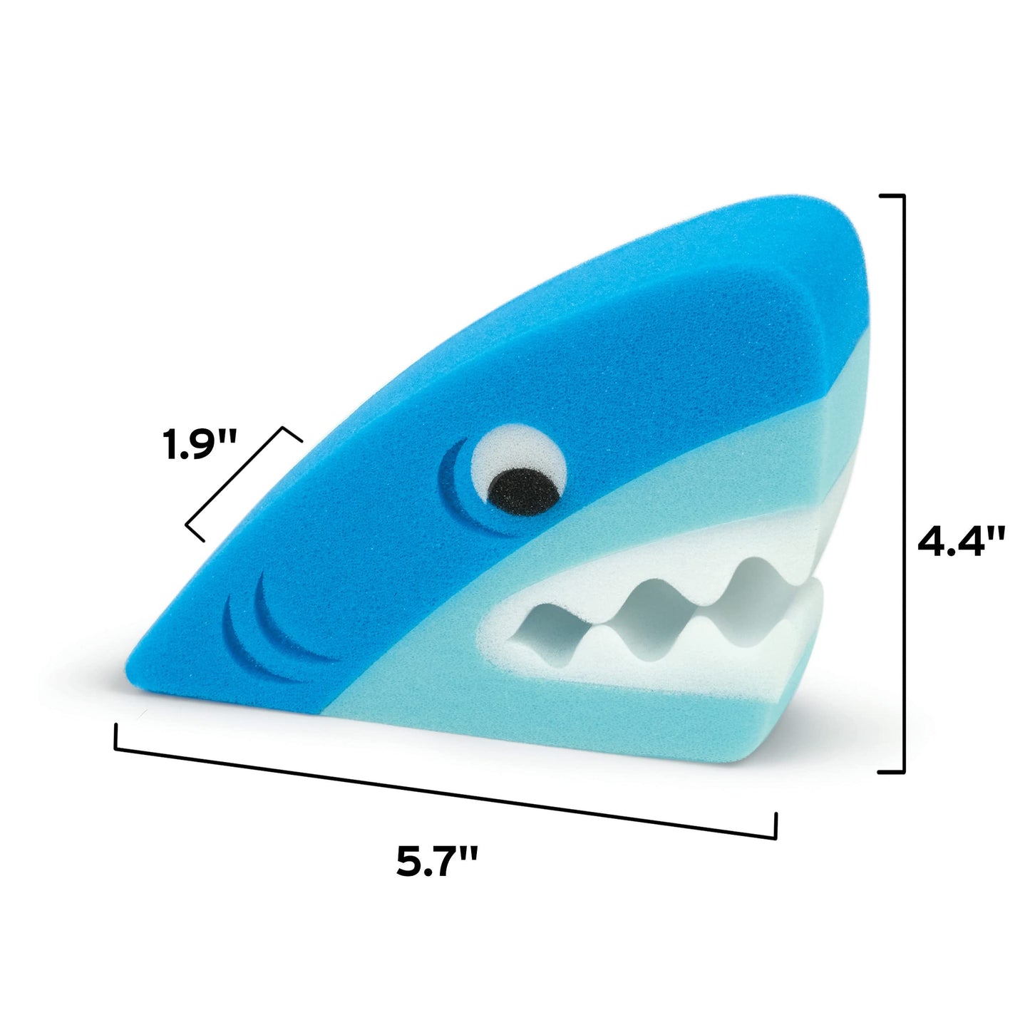 Genuine Fred Bath Biters, Children's Bath Sponge, Shark - Large & Absorbent - Gentle on Skin - Adds Fun to Bathtime or Water Table - Great Gift