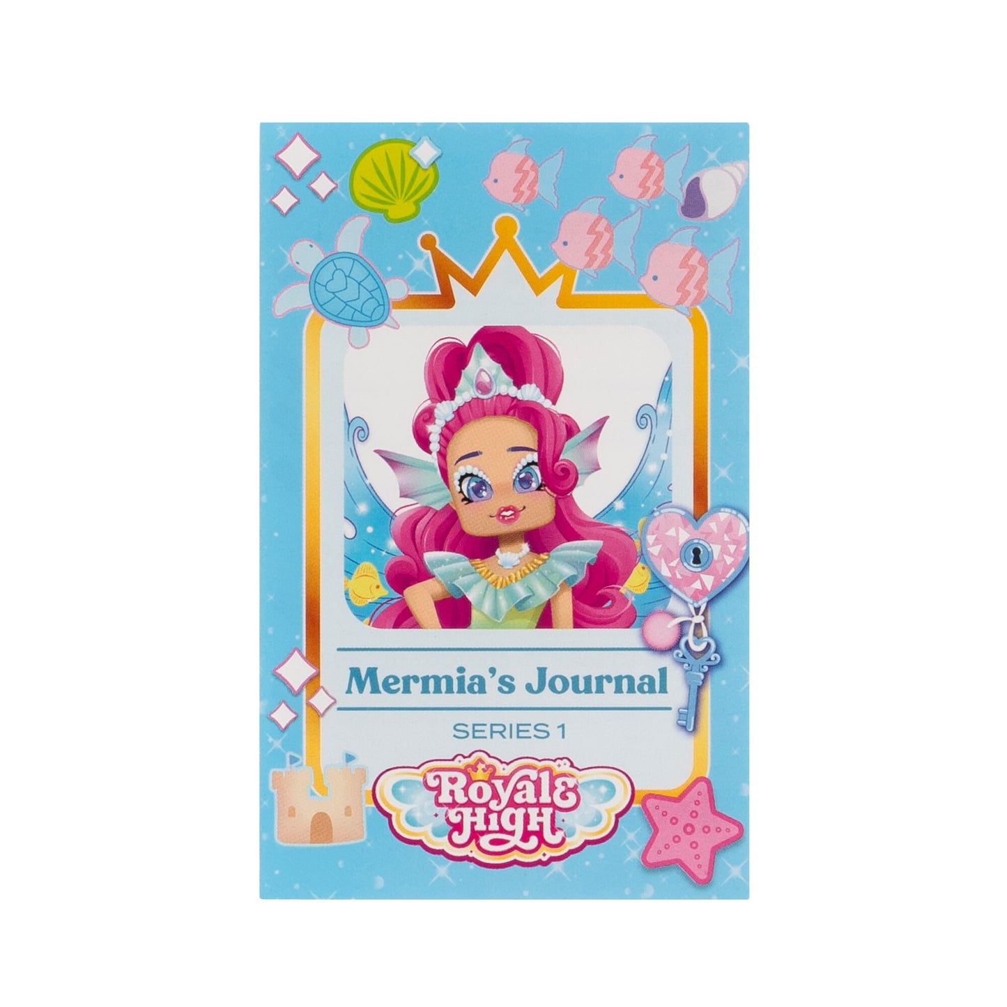 Royale High 9” Fashion Doll - Mermia The Water Fairy, Wave 1, Series 1 - Fairy Journal, Comb, and Virtual Item Code Included - Ages 5+