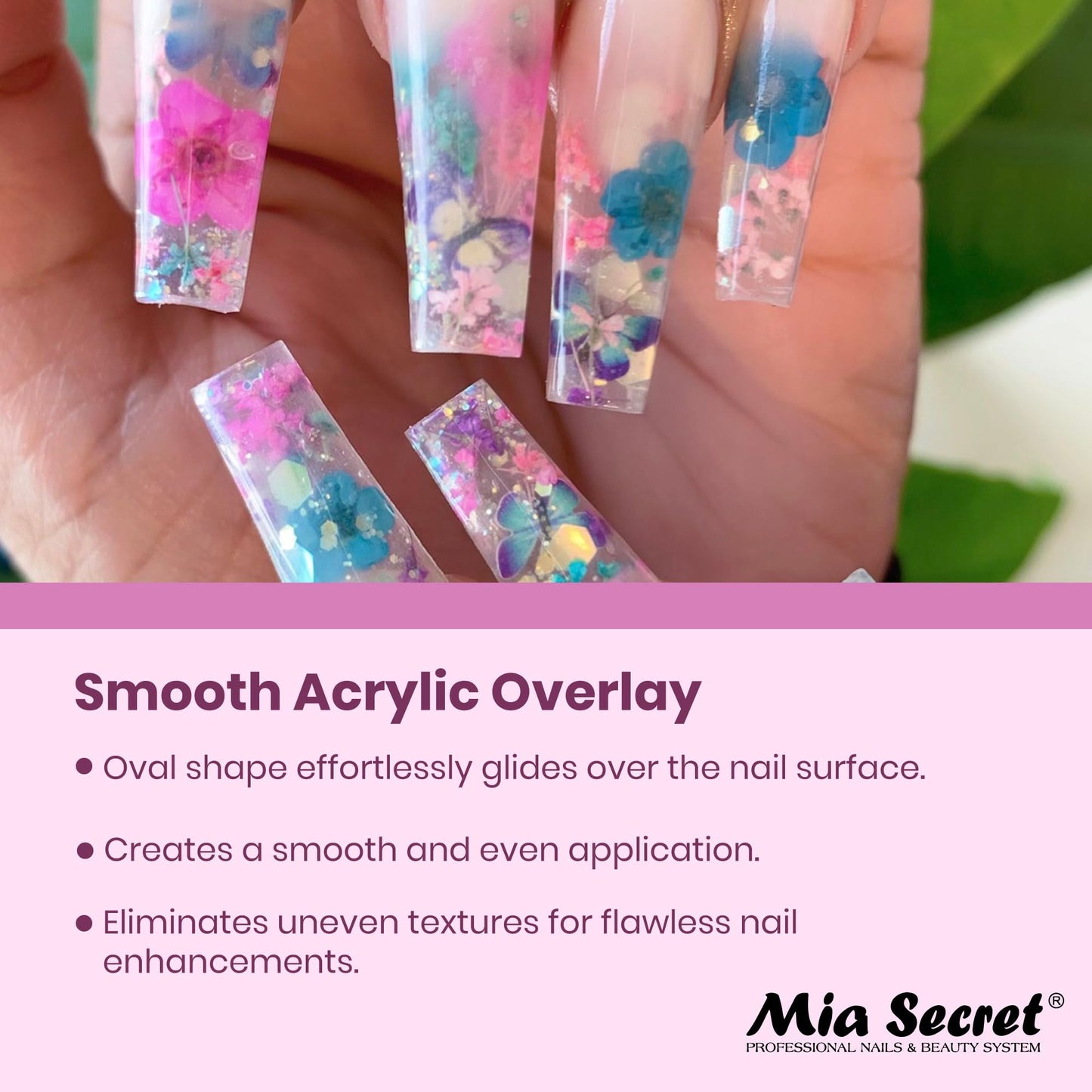 Mia Secret Kolinsky Art Brush - 4 Size - Purple - 3D Nail Art