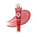 Absolute New York Sweet Pout Tinted Glaze Lip Serum, Donut Tip Applicator, Hydrating Formula with Peptides, Vitamin E and Jojoba Seed Oil (Raspberry