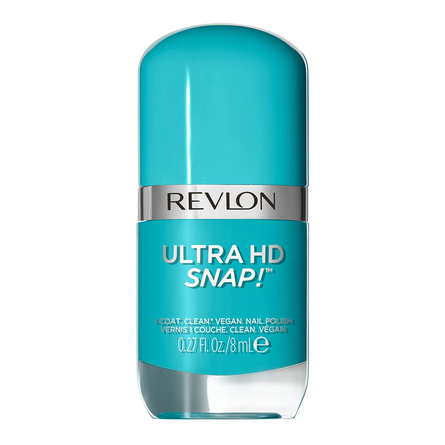 REVLON Ultra HD Snap Nail Color, Natural Rich Glossy Polish, 100% Vegan Formula, No Base or Top Coat Needed, 004 Blue My Mind, 0.27 fl oz