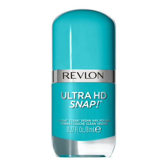 REVLON Ultra HD Snap Nail Color, Natural Rich Glossy Polish, 100% Vegan Formula, No Base or Top Coat Needed, 004 Blue My Mind, 0.27 fl oz