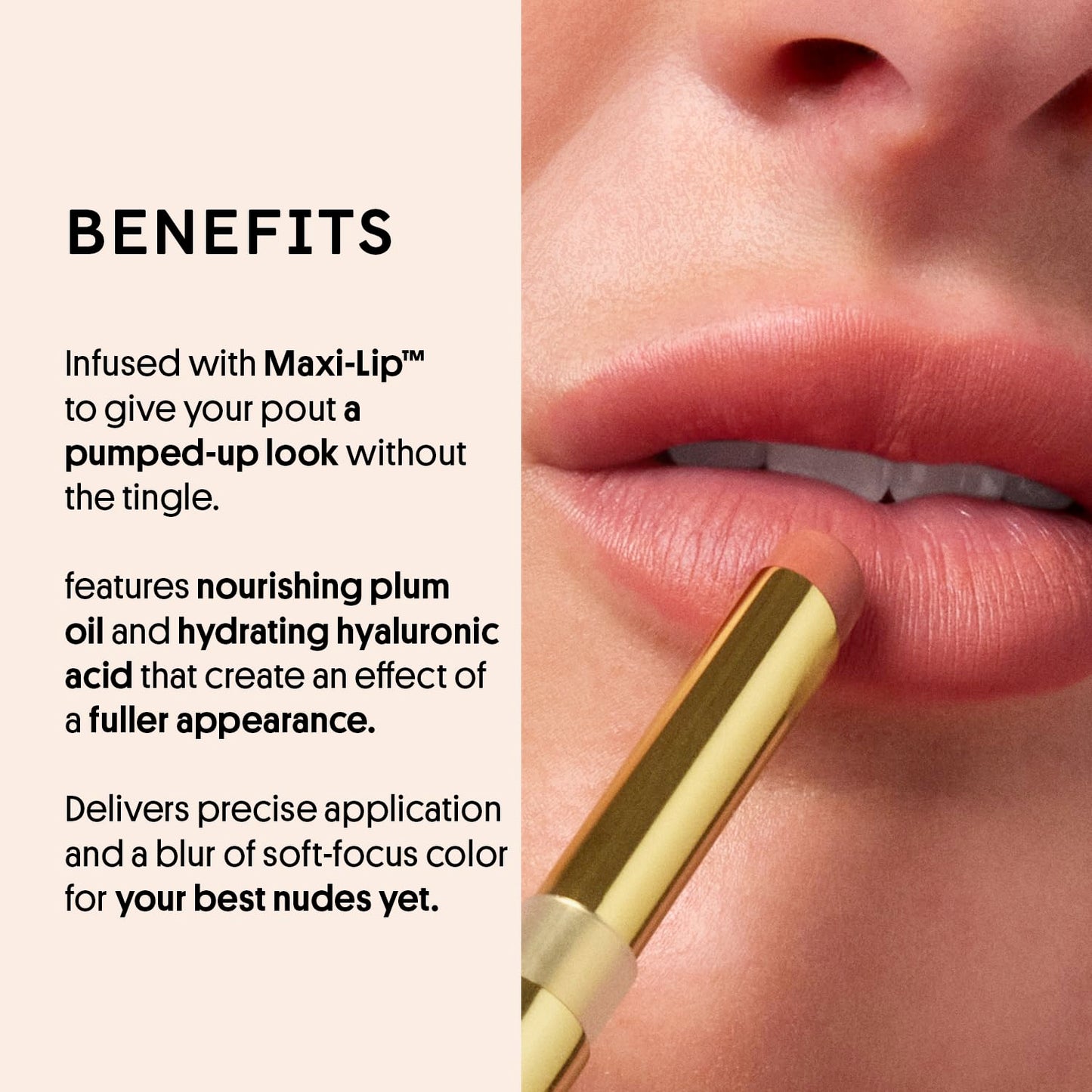Winky Lux Skinny Plump Demi Matte Lipstick - Deep Neutral Lip, Natural Plump Lipstick, Weightless Long Lasting Soft Matte Lip Crayon, Infused with Hyaluronic Acid & Plum Oil, Honey Baby