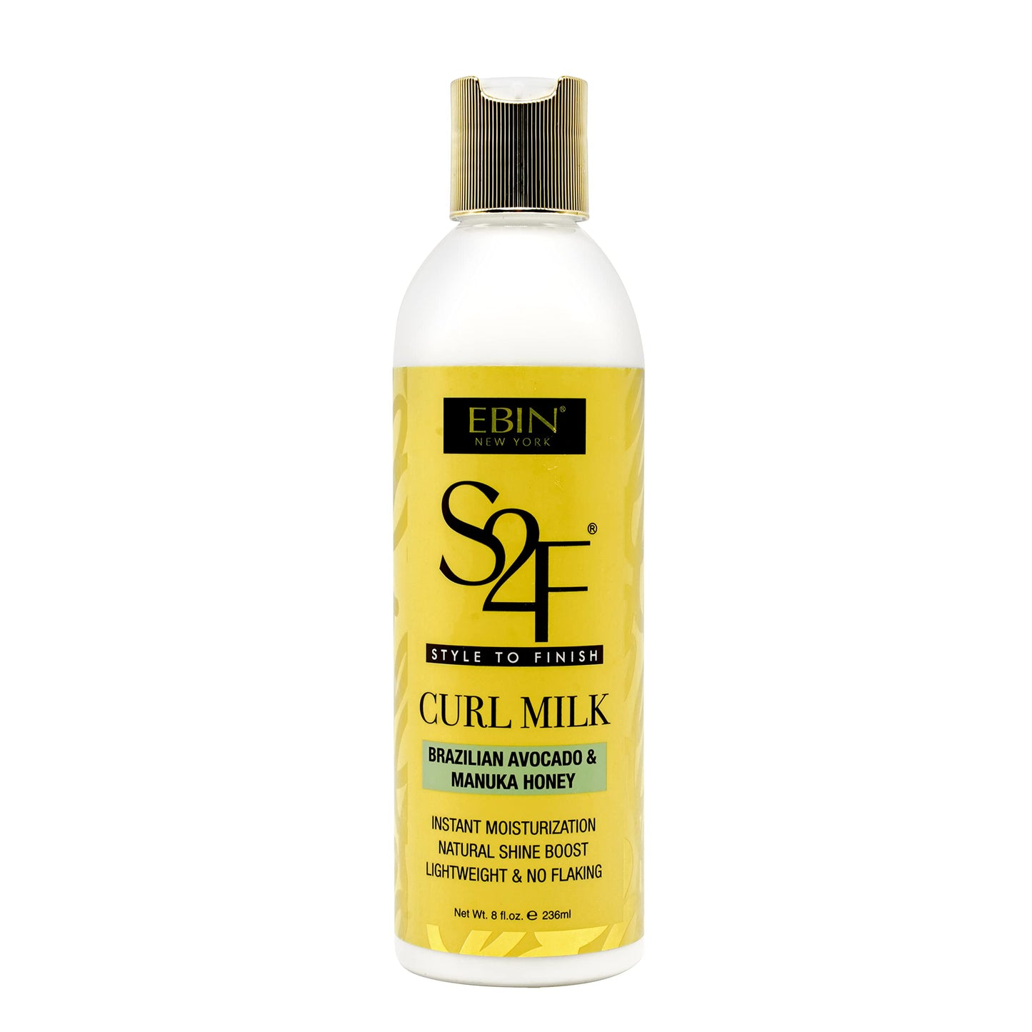 Manuka Honey & Brazilian Avocado Curl Milk - 8oz/ 236ml | Hydration with Light-weight, Strengthens and Enhances Hair | For all curls 2A - 4C