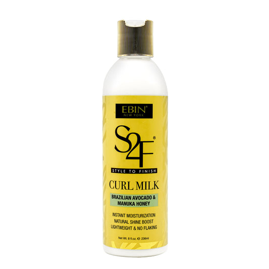 Manuka Honey & Brazilian Avocado Curl Milk - 8oz/ 236ml | Hydration with Light-weight, Strengthens and Enhances Hair | For all curls 2A - 4C
