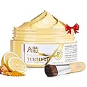 Turmeric Vitamin C Face Mask, Deeep Cleansing Clay Mask for Dull Skin, Skincare Facial Mask for Refining Pores and Controlling Oil, Smooth & Radiant