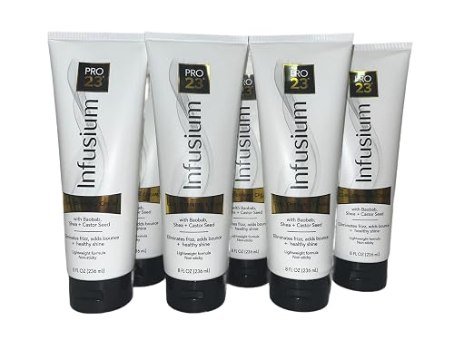 INFUSIUM 23 Curl Defining Hair Cream - Eliminates Frizz and Adds Bounce Shine 8oz., White (Pack of 6)